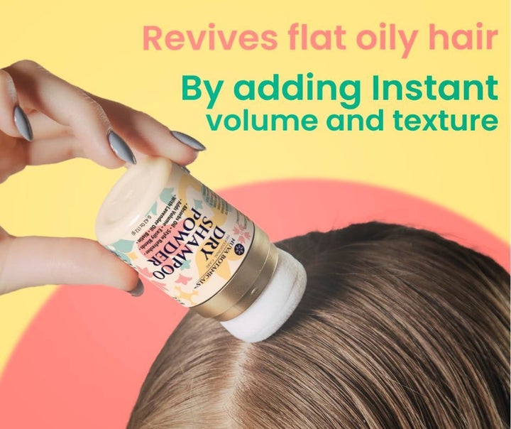 The Nuva Botanicals dry shampoo adds volume to flat and oily hair. 