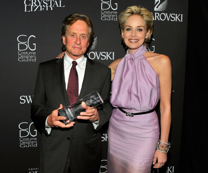 Stone and Douglas at the 11th annual Costume Designers Guild Awards on February 17, 2009 in Beverly Hills, California.